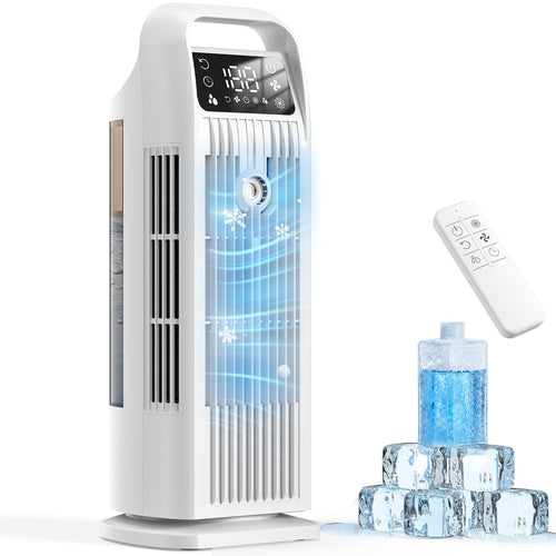 Climatiseur Mobile 4-en-1 7000 BTU – Déshumidificateur 19L, Minuterie 24H, Classe A