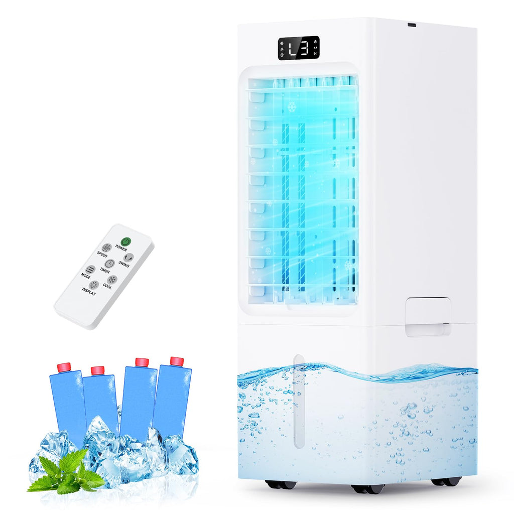 Climatiseur Mobile 4-en-1 – Réservoir 6L, Télécommande & Minuterie 12H