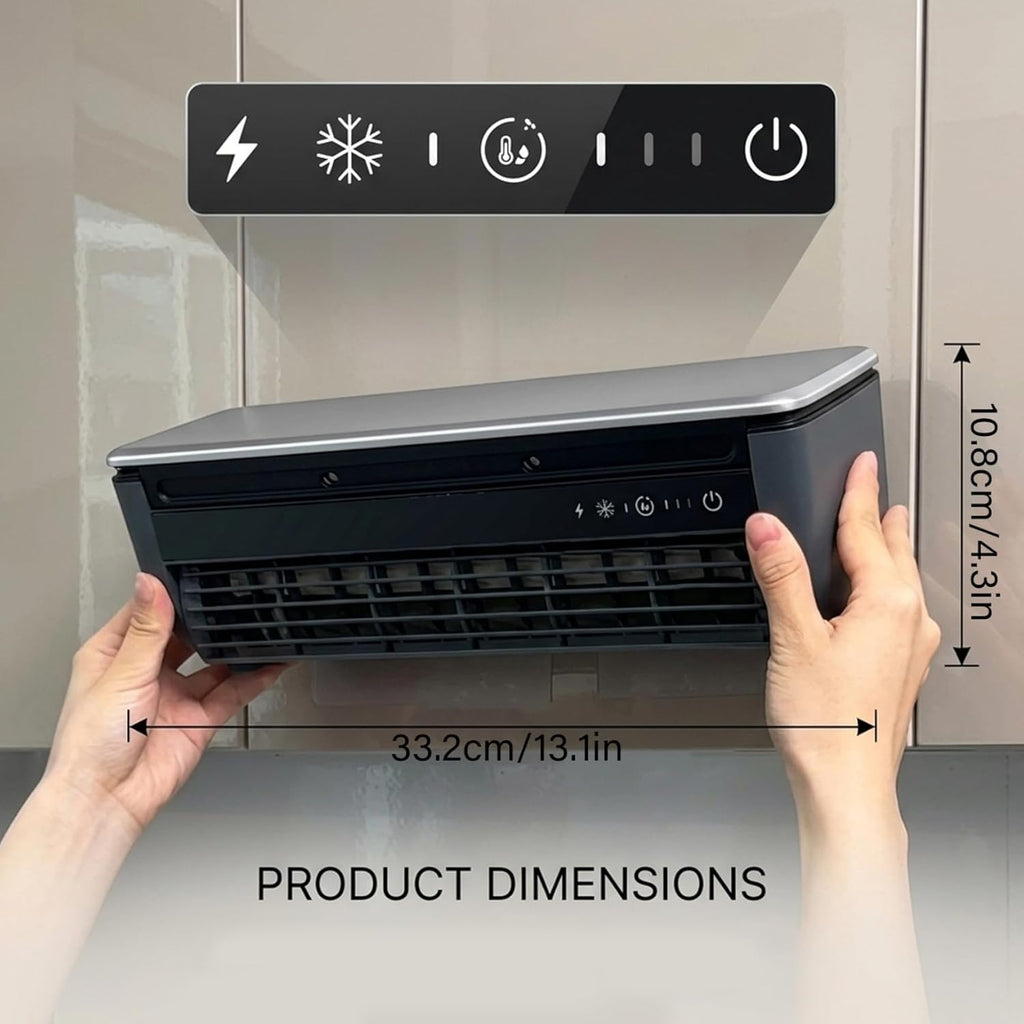Mini Climatiseur Mural Portable 6000mAh USB – Télécommande & Refroidissement Rapide