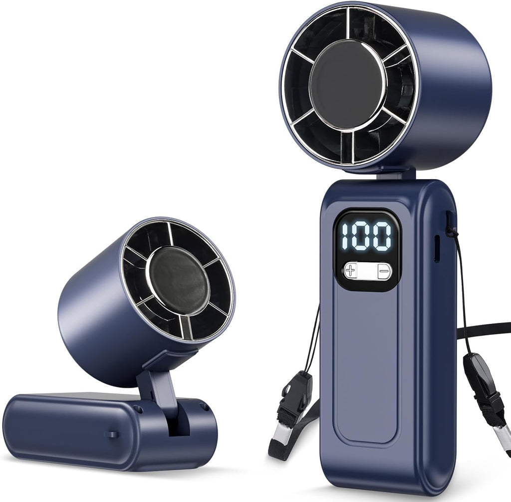 Ventilateur Turbo Portable 16000rpm – 5000mAh USB-C, 100 Vitesses, Écran LED