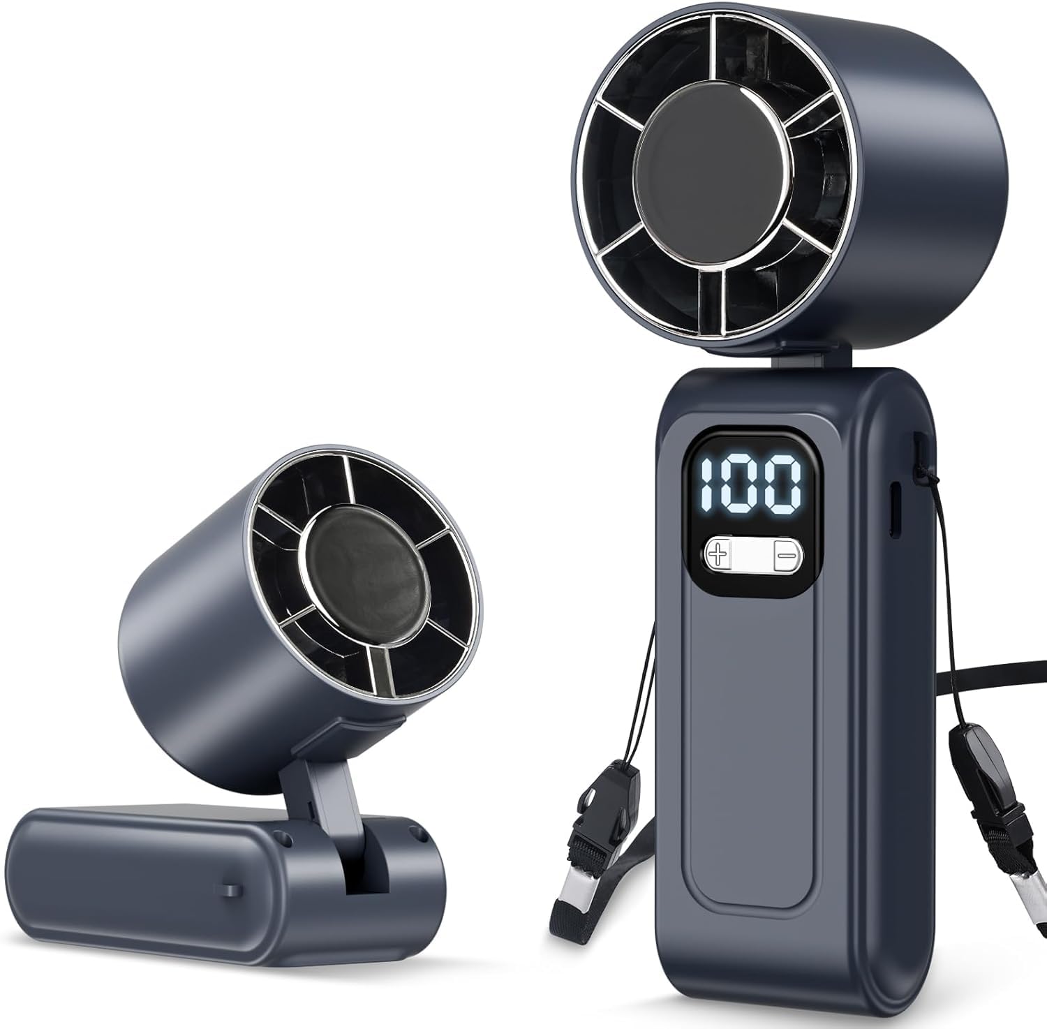 Ventilateur Turbo Portable 16000rpm – 5000mAh USB-C, 100 Vitesses, Écran LED