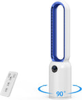 Ventilateur Colonne sans Pale 24 Vitesses – Purificateur HEPA & Minuterie 12H
