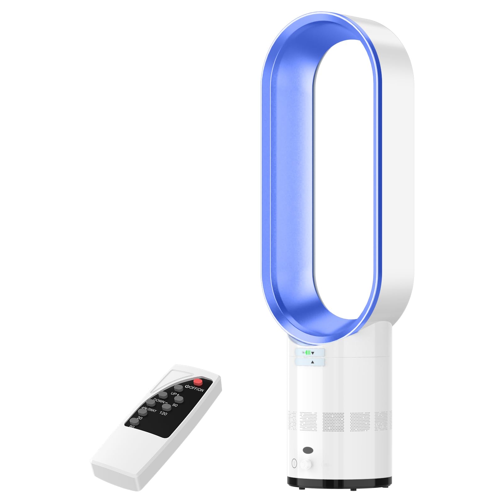 Ventilateur Tour sans Pale 2-en-1 – Purificateur HEPA, 8 Vitesses & Télécommande